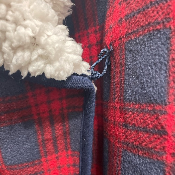 Jachs Girlfriend NY Womens Sherpa Fleece Cardigan Jacket Cabincore Plaid Medium - Picture 4 of 10